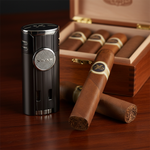 XIKAR HP4 Quad Flame Cigar Lighter | 4 Angled Jets | Pull-Down Ignition - Image 1