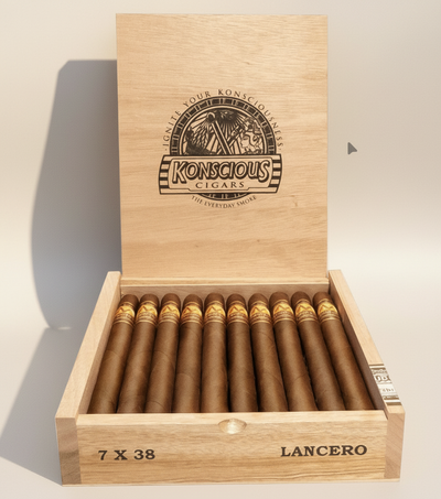 Konscious Cigars Lancero | Rated 97 | Ecuadorian Habano 7x38 Nicaraguan Boutique