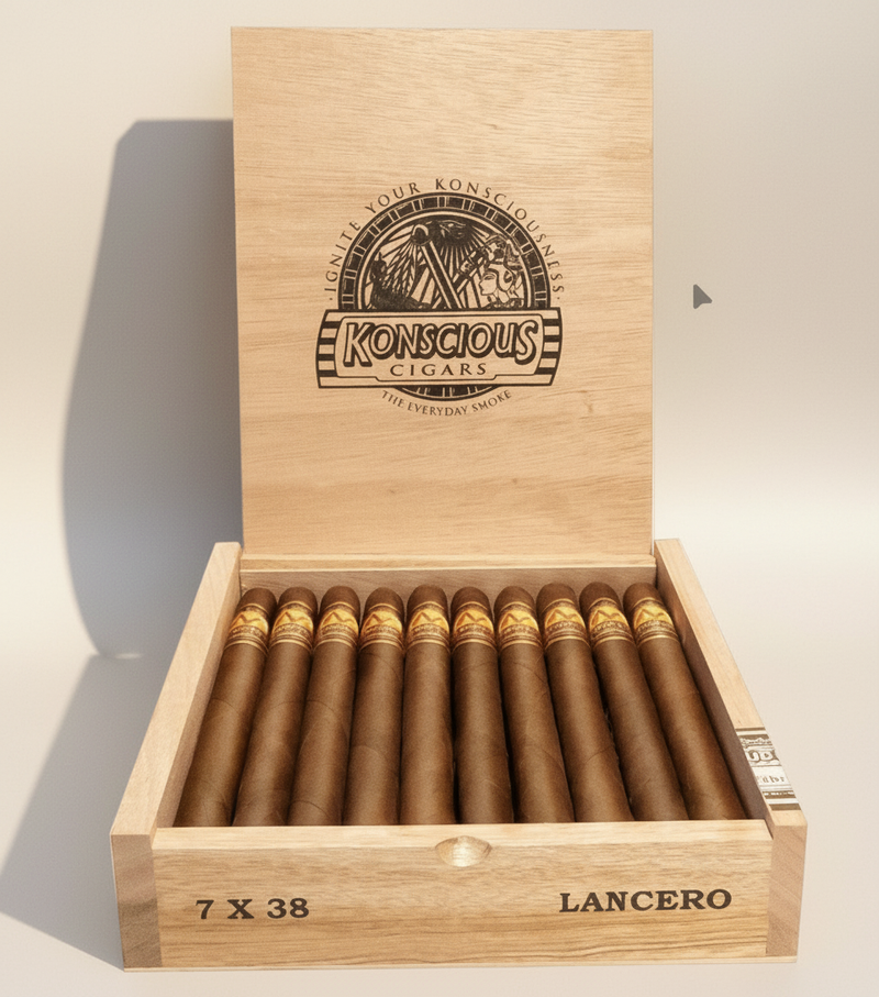 Konscious Cigars Lancero | Rated 97 | Ecuadorian Habano 7x38 Nicaraguan Boutique